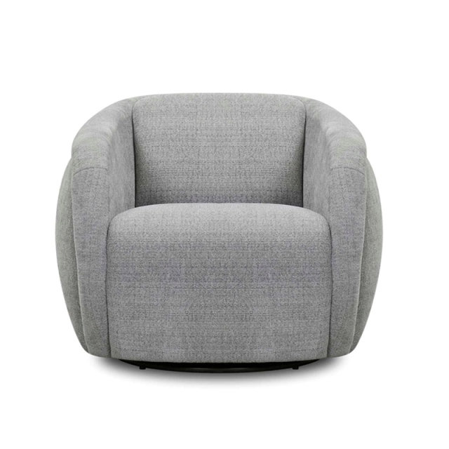 Fauteuil en tissu pivotant BULL